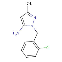 3524-40-1 1-(2-Chlorobenzyl)-3-methyl-1H-pyrazol-5-amine chemical structure