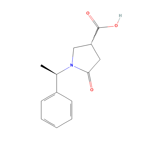99735-43-0 5-Oxo-1-(1-phenylethyl)pyrrolidine-3-carboxylic acid chemical structure
