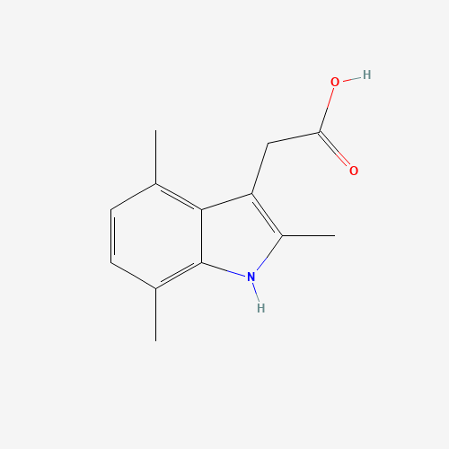 5435-43-8 (2,4,7-Trimethyl-1H-indol-3-yl)acetic acid chemical structure