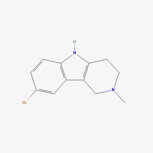 5055-01-6 8-Bromo-2-methyl-2,3,4,5-tetrahydro-1H-pyrido[4,3-b]indole chemical structure