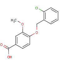113457-27-5 4-[(2-Chlorobenzyl)oxy]-3-methoxybenzoic acid chemical structure
