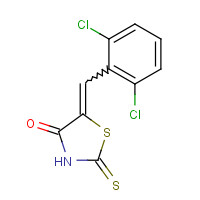 65562-49-4 (5E)-5-(2,6-Dichlorobenzylidene)-2-mercapto-1,3-thiazol-4(5H)-one chemical structure
