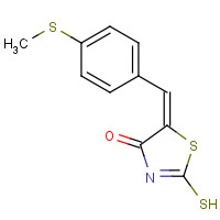 127378-28-3 (5E)-2-Mercapto-5-[4-(methylthio)benzylidene]-1,3-thiazol-4(5H)-one chemical structure