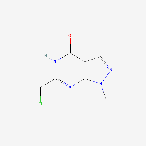 931075-55-7 6-(Chloromethyl)-1-methyl-1,5-dihydro-4H-pyrazolo[3,4-d]pyrimidin-4-one chemical structure