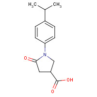 63674-51-1 1-(4-Isopropylphenyl)-5-oxopyrrolidine-3-carboxylic acid chemical structure