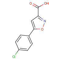 33282-22-3 5-(4-Chlorophenyl)isoxazole-3-carboxylic acid chemical structure