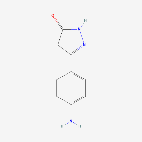 103755-57-3 5-(4-Aminophenyl)-2,4-dihydro-3H-pyrazol-3-one chemical structure