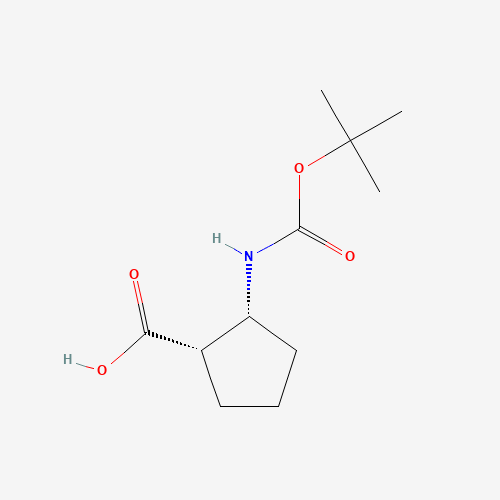 137170-89-9 (1S,2R)-Boc-2-amino-1-cyclopentanecarboxylic acid chemical structure