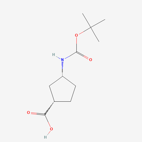 261165-05-3 (1S,3R)-Boc-3-aminocyclopentane-1 carboxylic acid chemical structure