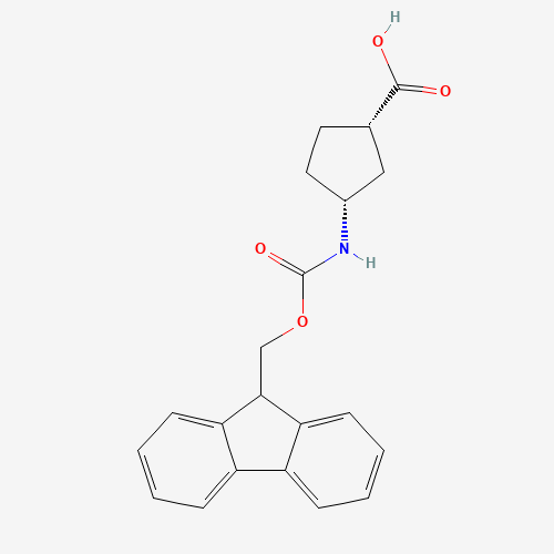 220497-66-5 (1S,3R)-Fmoc-3-aminocyclopentane-1 carboxylic acid chemical structure