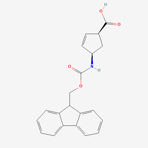 220497-64-3 (1S,4R)-Fmoc-4-aminocyclopent-2-ene-carboxylic acid chemical structure