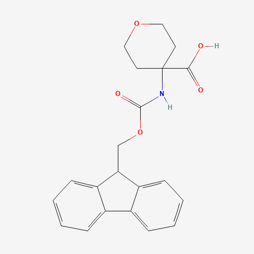 285996-72-7 Fmoc-4-amino-tetrahydropyran-4-carboxylic acid chemical structure