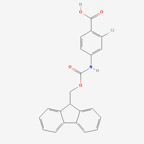 186320-13-8 Fmoc-4-amino-2-chlorobenzoic acid chemical structure