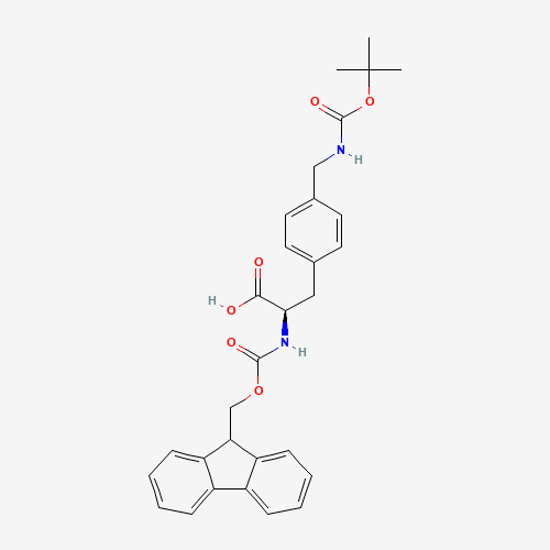 268731-06-2 Fmoc-4-(Boc-aminomethyl)-D-phenylalanine chemical structure