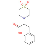 100610-68-2 2-(1,1-Dioxo-1lambda~6~,4-thiazinan-4-yl)-3-phenylpropanoic acid chemical structure