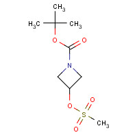 141699-58-3 tert-Butyl 3-[(methylsulfonyl)oxy]-1-azetanecarboxylate chemical structure