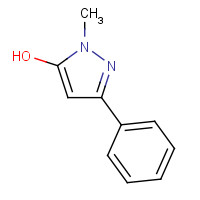 34347-81-4 1-Methyl-3-phenyl-1H-pyrazol-5-ol chemical structure
