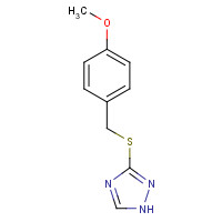 17357-75-4 Methyl 4-[(1H-1,2,4-triazol-3-ylsulfanyl)methyl]-phenyl ether chemical structure