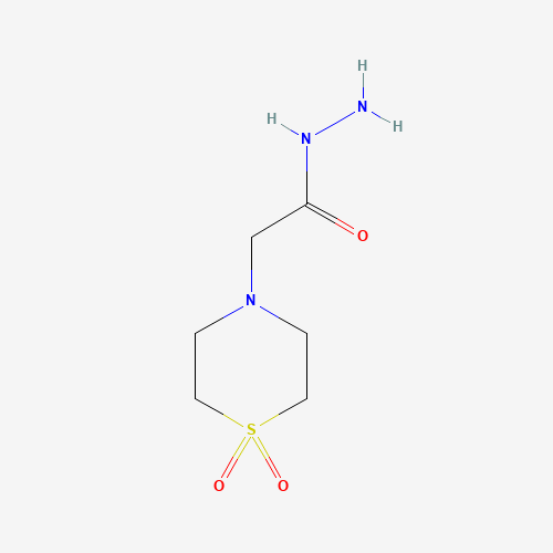 39093-81-7 2-(1,1-Dioxo-1lambda~6~,4-thiazinan-4-yl)-acetohydrazide chemical structure