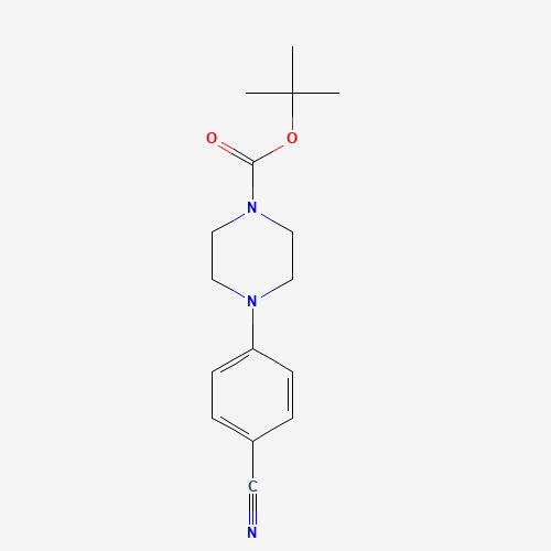 186650-98-6 tert-Butyl 4-(4-cyanophenyl)tetrahydro-1(2H)-pyrazinecarboxylate chemical structure