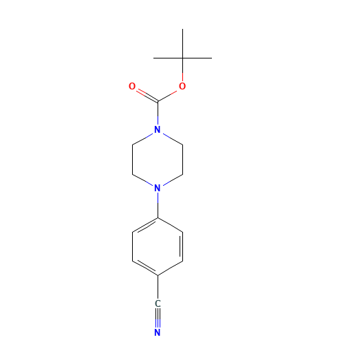 186650-98-6 tert-Butyl 4-(4-cyanophenyl)tetrahydro-1(2H)-pyrazinecarboxylate chemical structure