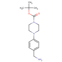 852180-47-3 tert-Butyl 4-[4-(aminomethyl)phenyl]tetrahydro-1(2H)-pyrazinecarboxylate chemical structure
