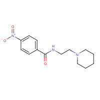 1664-31-9 4-Nitro-N-(2-piperidinoethyl)benzenecarboxamide chemical structure