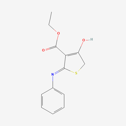 78267-15-9 Ethyl 2-anilino-4-oxo-4,5-dihydro-3-thiophenecarboxylate chemical structure