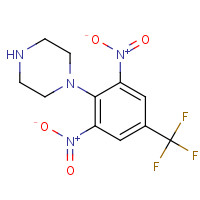 36317-84-7 1-[2,6-Dinitro-4-(trifluoromethyl)phenyl]-piperazine chemical structure