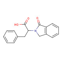 96017-10-6 2-(1-Oxo-1,3-dihydro-2H-isoindol-2-yl)-3-phenylpropanoic acid chemical structure
