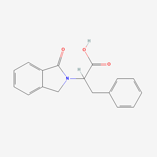 96017-10-6 2-(1-Oxo-1,3-dihydro-2H-isoindol-2-yl)-3-phenylpropanoic acid chemical structure