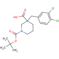 887344-21-0 1-(tert-Butoxycarbonyl)-3-(3,4-dichlorobenzyl)-3-piperidinecarboxylic acid chemical structure