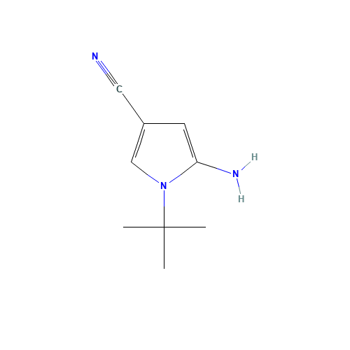 269726-49-0 5-Amino-1-(tert-butyl)-1H-pyrrole-3-carbonitrile chemical structure