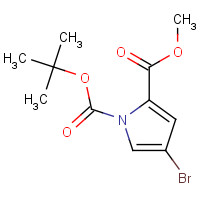 156237-78-4 1-(tert-Butyl) 2-methyl 4-bromo-1H-pyrrole-1,2-dicarboxylate chemical structure