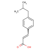 66734-95-0 3-(4-Isobutylphenyl)acrylic acid chemical structure