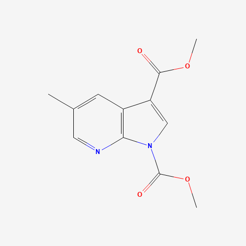 1198106-53-4 Dimethyl 5-methyl-1H-pyrrolo[2,3-b]pyridine-1,3-dicarboxylate chemical structure