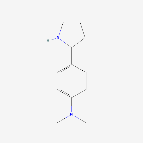 298690-88-7 Dimethyl-(4-pyrrolidin-2-yl-phenyl)-amine monoacetate chemical structure