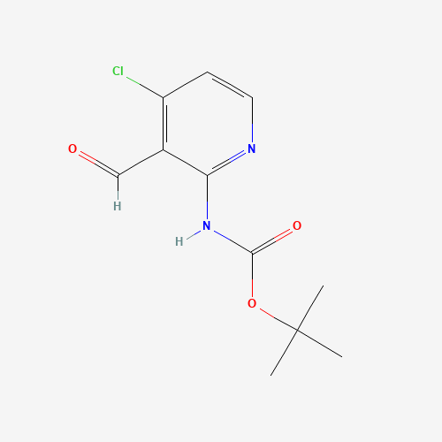 868736-42-9 tert-Butyl 4-chloro-3-formylpyridin-2-ylcarbamate chemical structure