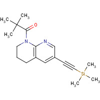 1222533-79-0 2,2-Dimethyl-1-(6-((trimethylsilyl)ethynyl)-3,4-dihydro-1,8-naphthyridin-1(2H)-yl)propan-1-one chemical structure