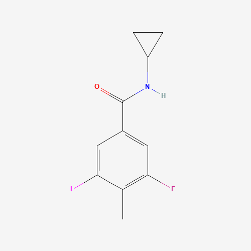 585544-31-6 N-Cyclopropyl-3-fluoro-5-iodo-4-methylbenzamide chemical structure