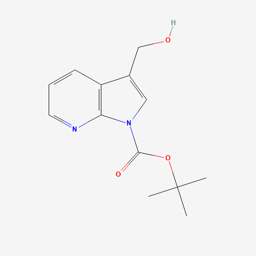 144657-67-0 tert-Butyl 3-(hydroxymethyl)-1H-pyrrolo[2,3-b]-pyridine-1-carboxylate chemical structure