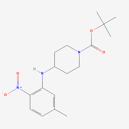 950772-97-1 tert-Butyl 4-[(5-methyl-2-nitrophenyl)amino]-piperidine-1-carboxylate chemical structure