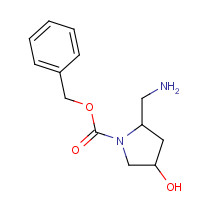 1229421-27-5 (2S,4S)-Benzyl 2-(aminomethyl)-4-hydroxy-pyrrolidine-1-carboxylate chemical structure