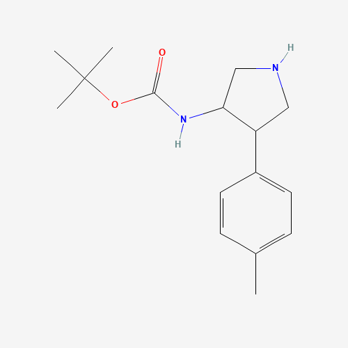 1022605-11-3 tert-Butyl 4-p-tolylpyrrolidin-3-ylcarbamate chemical structure