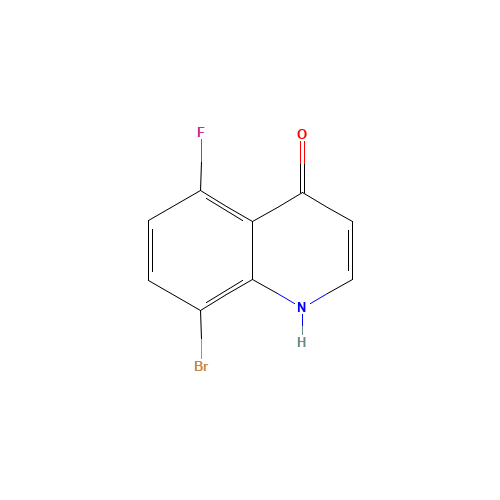 1065092-35-4 8-Bromo-5-fluoroquinolin-4-ol chemical structure
