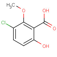 146984-79-4 3-Chloro-6-hydroxy-2-methoxybenzoic acid chemical structure