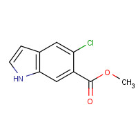 1245643-61-1 Methyl 5-chloro-1H-indole-6-carboxylate chemical structure