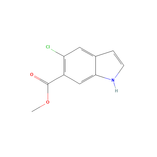 1245643-61-1 Methyl 5-chloro-1H-indole-6-carboxylate chemical structure
