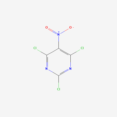 4359-87-9 2,4,6-Trichloro-5-nitropyrimidine, tech. chemical structure