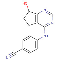 105365-76-2 4-(7-Hydroxy-6,7-dihydro-5H-cyclopenta-[d]pyrimidin-4-ylamino)benzonitrile chemical structure